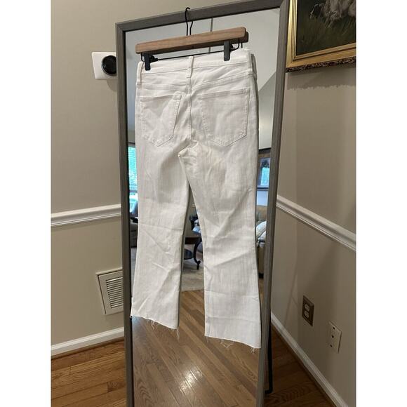J.Crew Jeans Women's 27 Mid Rise Flare Crop White Denim Signature Stretch NWT - Picture 6 of 6